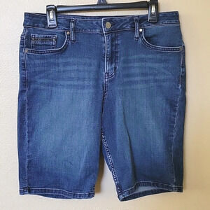 Calvin Klein Womens Denim City Shorts Casual Basic Essential - Size 12